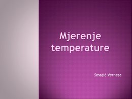 Mjerenje temperature