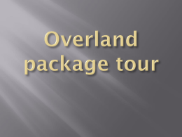 Overland package tour
