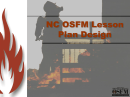 Lesson Plan Design - North Carolina Department of Insurance