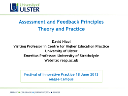 Theory and Practice - University of Ulster