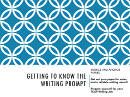 writing prompt grading rubric