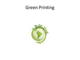 Green Printing Saviour