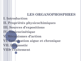 LES ORGANOPHOSPHRES