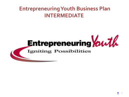 2014 Intermediate Program Business Plan Template