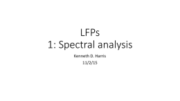 LFPs 1: spectral analysis