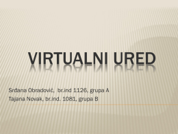 Virtualni ured: prezentacija
