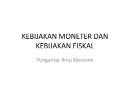 Pengantar Ilmu Ekonomi Pertemuan 11