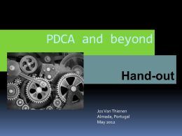 PDCA and beyond-index cards
