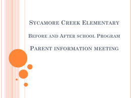 File - Sycamore Creek Before & After School