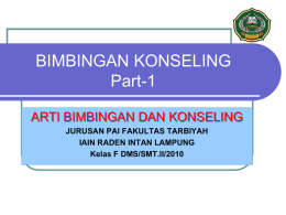BIMBINGAN KONSELING Part-1