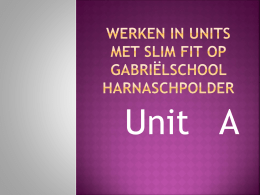 presentatie - SlimFit App