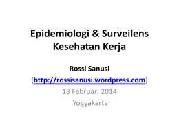 Epid&SuvKesKerja_18Feb2014 - Rossi Sanusi