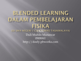 Blended Learning Dalam Pembelajaran Fisika