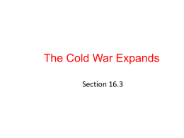 The Cold War Expands (16.3)