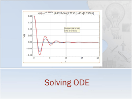 Lecture 8 - Numerical Techniques