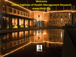 IIHMR Campus, Jaipur, India - Indian Institute of Health