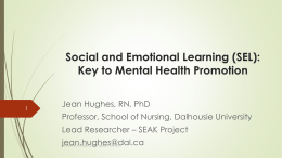 Social and Emotional Learning: Key to Mental Health