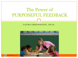 The Power of Purposeful Feedback