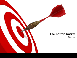 The Boston Matrix