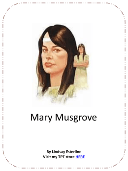 Mary Musgrove Interactive PowerPoint