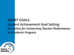Goal - Kansas State Department of Education