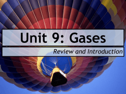 Intro to Gases