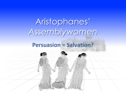 Aristophanes* Assemblywomen