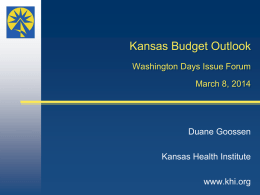 Kansas Budget Outlook