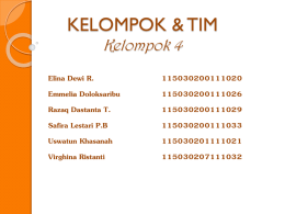 KEL 4: KELOMPOK & TIM