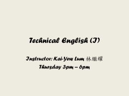 Course in Technical English