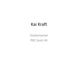 Kai Kraft - Tallinna Tehnikaülikool