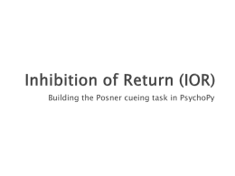 Inhibition of Return in PsychoPy