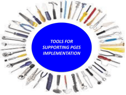 Tools for PGES Implementation: TPGES & PPGES Modules