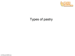 Types of pastry PowerPoint