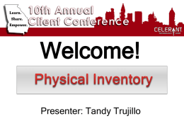 Physical Inventory