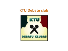 KTU Debate club