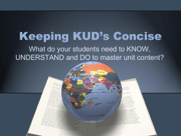 KUD Organizers - DSCYFEducation Wiki