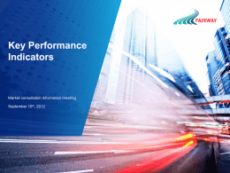 Key Performance Indicators