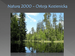 Ostoja Kozienicka - Natura 2000 a turystyka