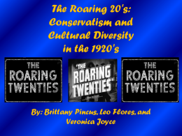 The Roaring 20`s - thorntonushistory
