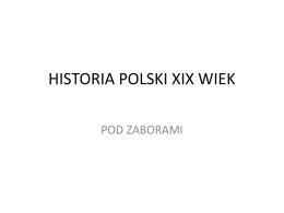 HISTORIA POLSKI XIX WIEK
