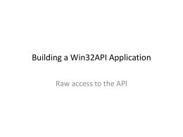 04-Building a Win32API Application