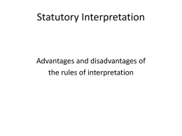 Statutory Interpretation - Teaching With Crump!