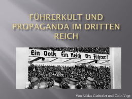 Präsentation Führerkult und Propaganda im