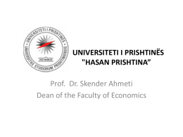Presentation_University of Prishtina