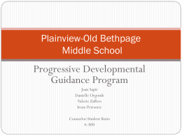 POBMS Guidance Plan - The Plainview