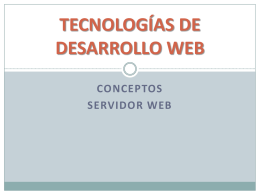 TECNOLOGIAS WEB
