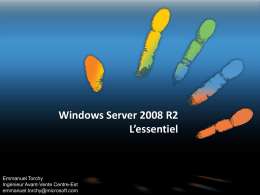 Windows Server 2008 R2 – L`essentiel