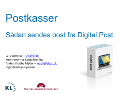 Opret postkasser i Digital Post