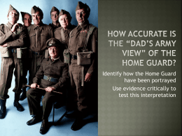 Lesson 9a – Dads Army